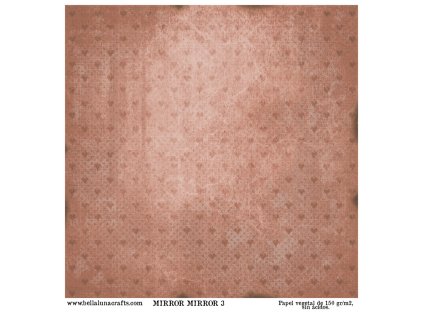 Pergamenový papír BellaLuna MIRROR Sněhurka červené pozadí 30x30cm 1ks