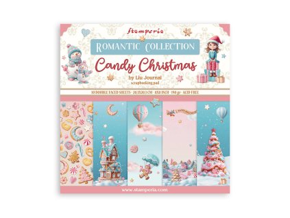 stamperia candy christmas 8x8 inch paper pack sbbs 10 11zon