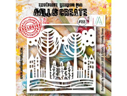 aall and create stencil 6x6 inch friendly avenue a 8 11zon