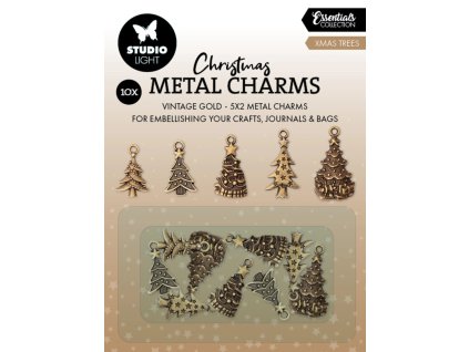 studio light xmas trees christmas metal charms 10p 2 11zon