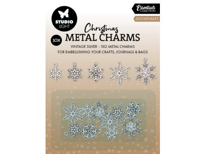studio light snowflakes christmas metal charms 10p 2 11zon