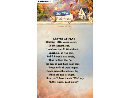studio light charming autumn clear stamps leaves a 5 11zon