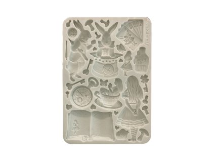 stamperia alice in christmas a5 silicon mould kacm 3 11zon