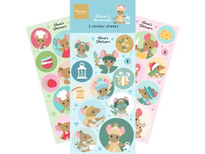 marianne design decorations stickers elines mice c