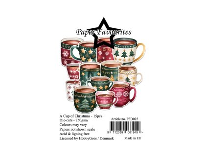 paper favourites die cuts a7 a cup of christmas 15 1 11zon