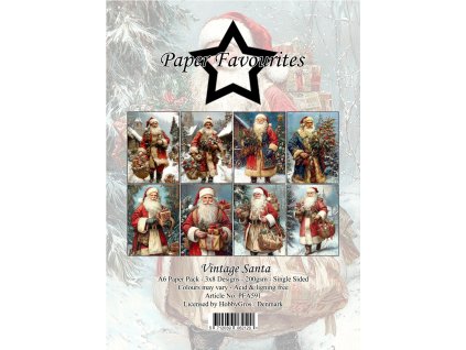paper favourites vintage santa a6 paper pad pfa591 4 11zon