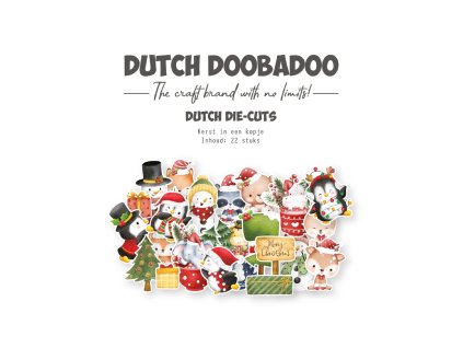 dutch doobadoo christmas in a cup die cuts 22pcs 4
