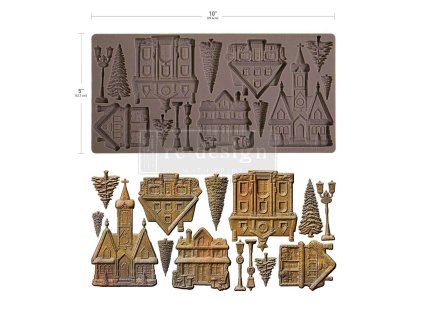 re design with prima christmas village 5x10 inch d 4 11zon