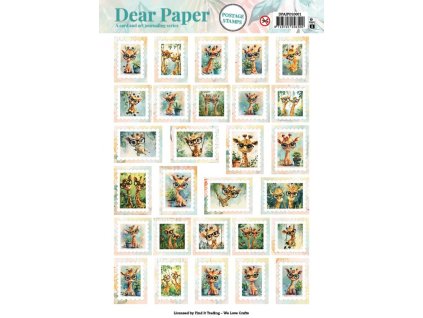 DPAJPO10001 Dear Paper Pushout Giraffe 1 700x991