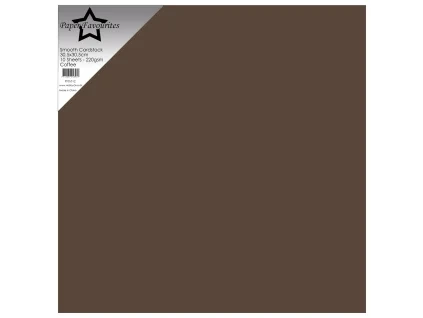 paper favourites smooth cardstock 12x12 inch coffe