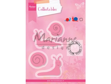 marianne design collectables stamp die snail col13