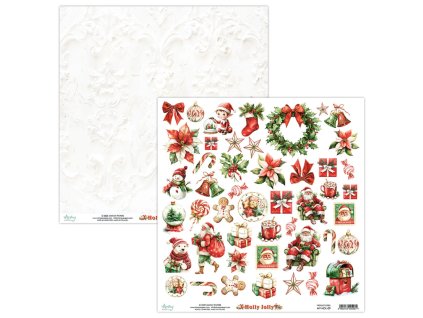 mintay holly jolly 12x12 inch paper elements mt ho 3 11zon