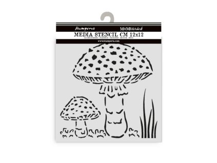 stamperia whispering woods thick stencil 12x12cm m 5 11zon