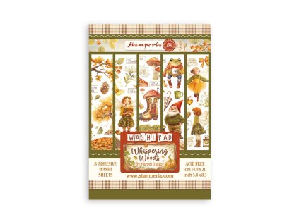 stamperia whispering woods a5 washi pad 8pcs sbw24 10 11zon