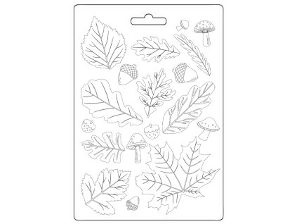stamperia whispering woods a5 soft mould leaves k3 3 11zon