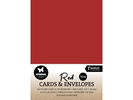 studio light red a6 christmas cards envelopes 10pc 2 11zon