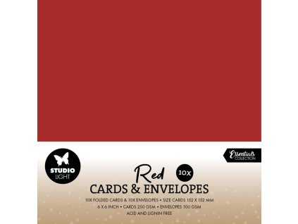 studio light red 6x6 inch christmas cards envelope 2 11zon