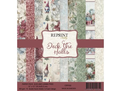 reprint deck the halls 12x12 inch paper pack crp09 47 11zon