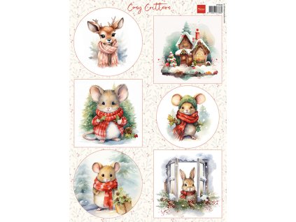 marianne design decoupage sheet a4 cosy critters v 12 11zon