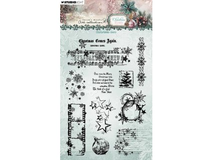 studio light christmas blush clear stamp christmas 15 11zon
