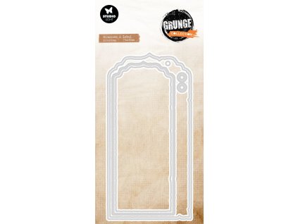sl studio light slimline label grunge cutting dies 10 11zon
