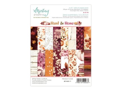 mintay rust rose 6x8 inch add on paper pad mt rar 25 11zon