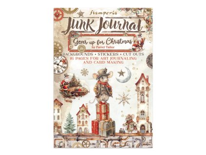 stamperia gear up for christmas junk journal stick 10 11zon