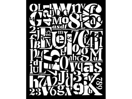 stamperia furry friends thick stencil 20x25cm numb (1) 9 11zon