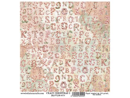 17894 papel vellum 12x12 coleccion crazy christmas 2