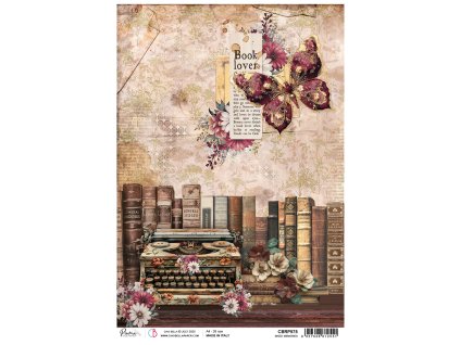 Rýžový papír Ciao Bella Book Lovers vzpomínky