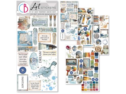 Samolepky umělecké Ciao Bella Stickers An artist journey Cesta umělce