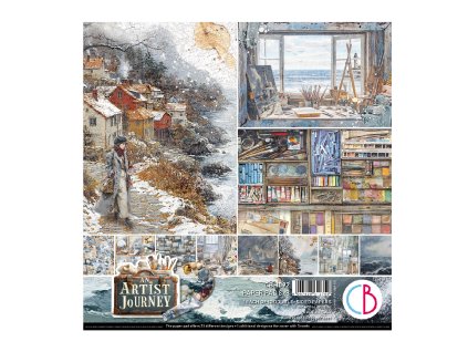 Sada papírů Ciao Bella An artist journey Umělcova cesta 20x20