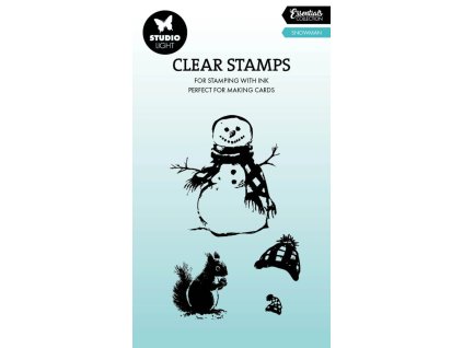 studio light snowman essentials clear stamp sl es 23 11zon