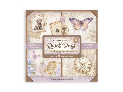 stamperia quiet days 12x12 inch maxi paper pack si 57 11zon