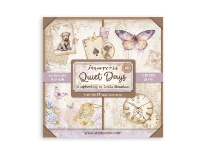 stamperia quiet days 8x8 inch maxi paper pack sing 67 11zon