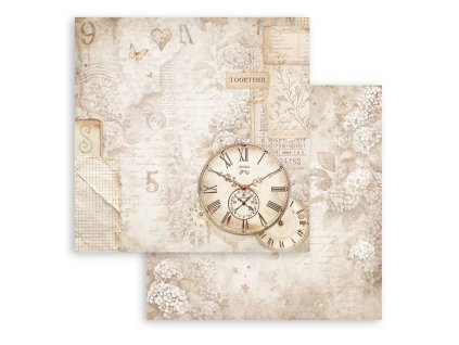 stamperia quiet days 12x12 inch paper sheet clock 93 11zon
