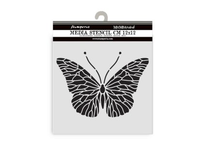 stamperia quiet days thick stencil 12x12cm butterf 95 11zon