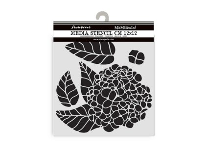 stamperia quiet days thick stencil 12x12cm hydrang 97 11zon