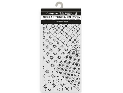stamperia quiet days thick stencil 12x25cm mixed t 101 11zon