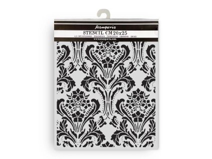 stamperia quiet days thick stencil 20x25cm baroque 4 11zon