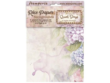 stamperia quiet days a6 rice paper backgrounds 8pc 15 11zon
