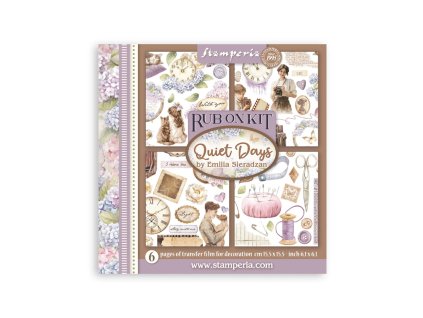 stamperia quiet days rub on 61x61 inch assortment 52 11zon