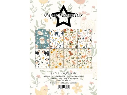 paper favourites cute farm animals a5 paper pad pf 31 11zon