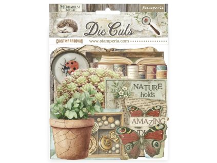 stamperia herbarium silvae die cuts assorted 40pcs 27 11zon