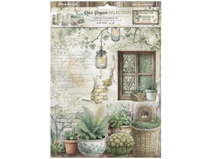 stamperia herbarium silvae a4 rice paper selection 7 11zon