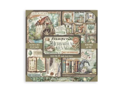 stamperia herbarium silvae 12x12 inch maxi paper p 10 11zon