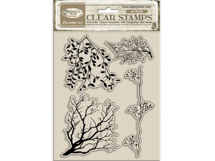 stamperia herbarium silvae clear stamp tree branch