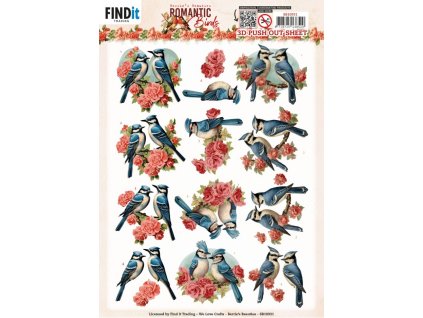 SB10931 Berries Beauties Romantic Blue Jay Folder copy 700x991