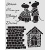 stamperia family thick stencil 20x25cm house and m (1) 17 11zon