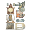 stamperia gardens of time a5 silicon mould train a